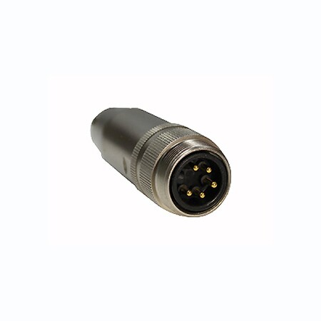 Oring Networking 5-pin M23 Male Assembled Plug, Soldering type, A-coding M23P-5MA